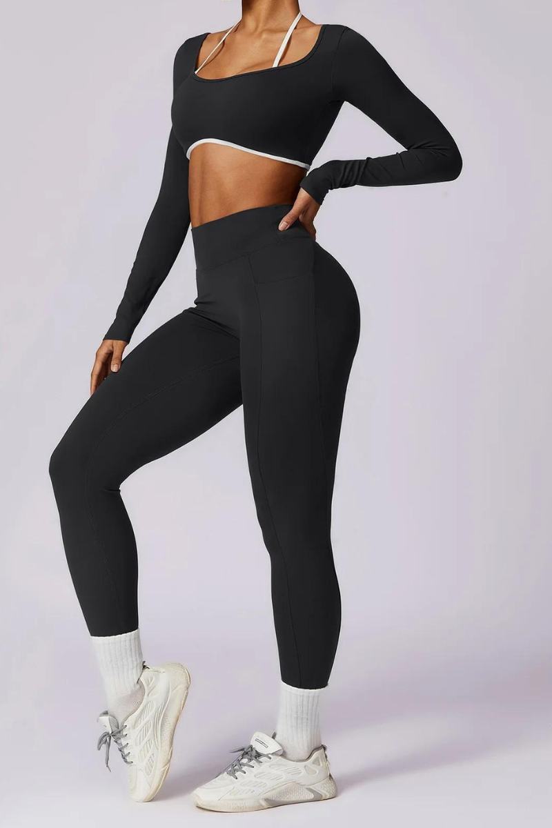 Conjunto feminino FitTech - Blusa e calça