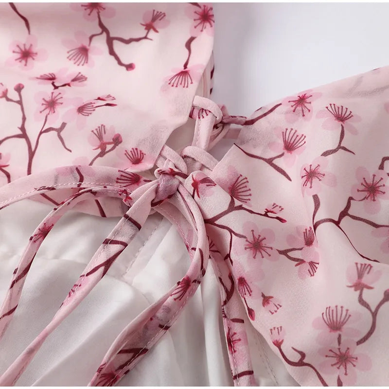 Vestido Floral com Fenda Arabella
