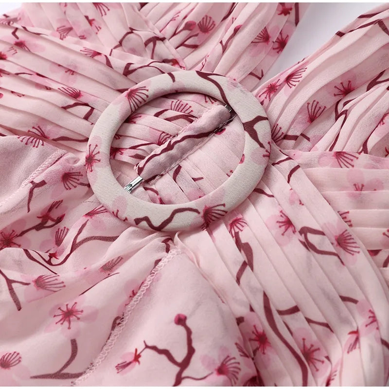 Vestido Floral com Fenda Arabella