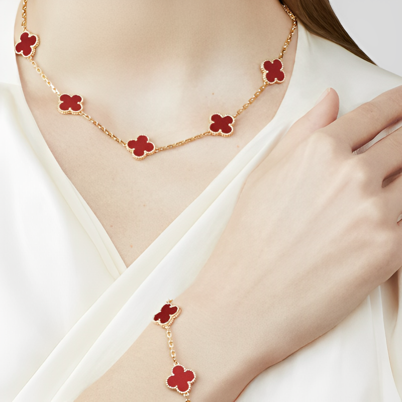 Pulseira Virgínia + COLAR DE BRINDE - Banhados a Ouro 18K