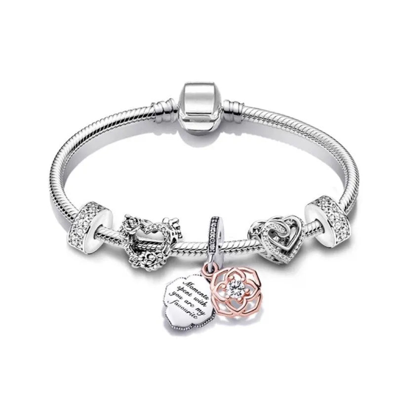 Pulseira Azzati Life Prata + 5 Berloques Brinde