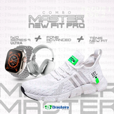 Combo Newfit Advanced 3x1 TÊNIS SNEAKER NEWFIT PRO + IWO SERIES 9 ULTRA + FONE BLUETOOTH ADVANCED PRO | ENVIO IMEDIATO | FRETE GRÁTIS | 12x