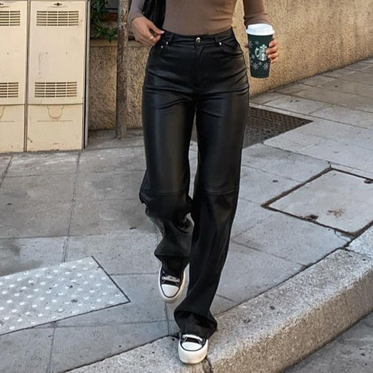 Calça Couro Eco Pantallone