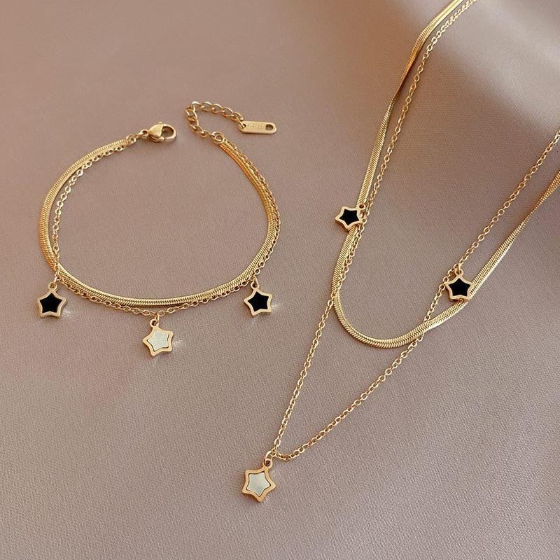 Conjunto Estrelas em Ouro