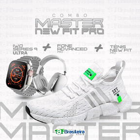 Combo Newfit Advanced 3x1 TÊNIS SNEAKER NEWFIT PRO + IWO SERIES 9 ULTRA + FONE BLUETOOTH ADVANCED PRO | ENVIO IMEDIATO | FRETE GRÁTIS | 12x