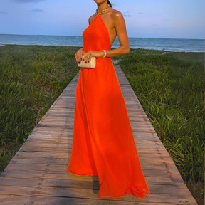 Vestido Longo de Festa sem Alça Clarissa