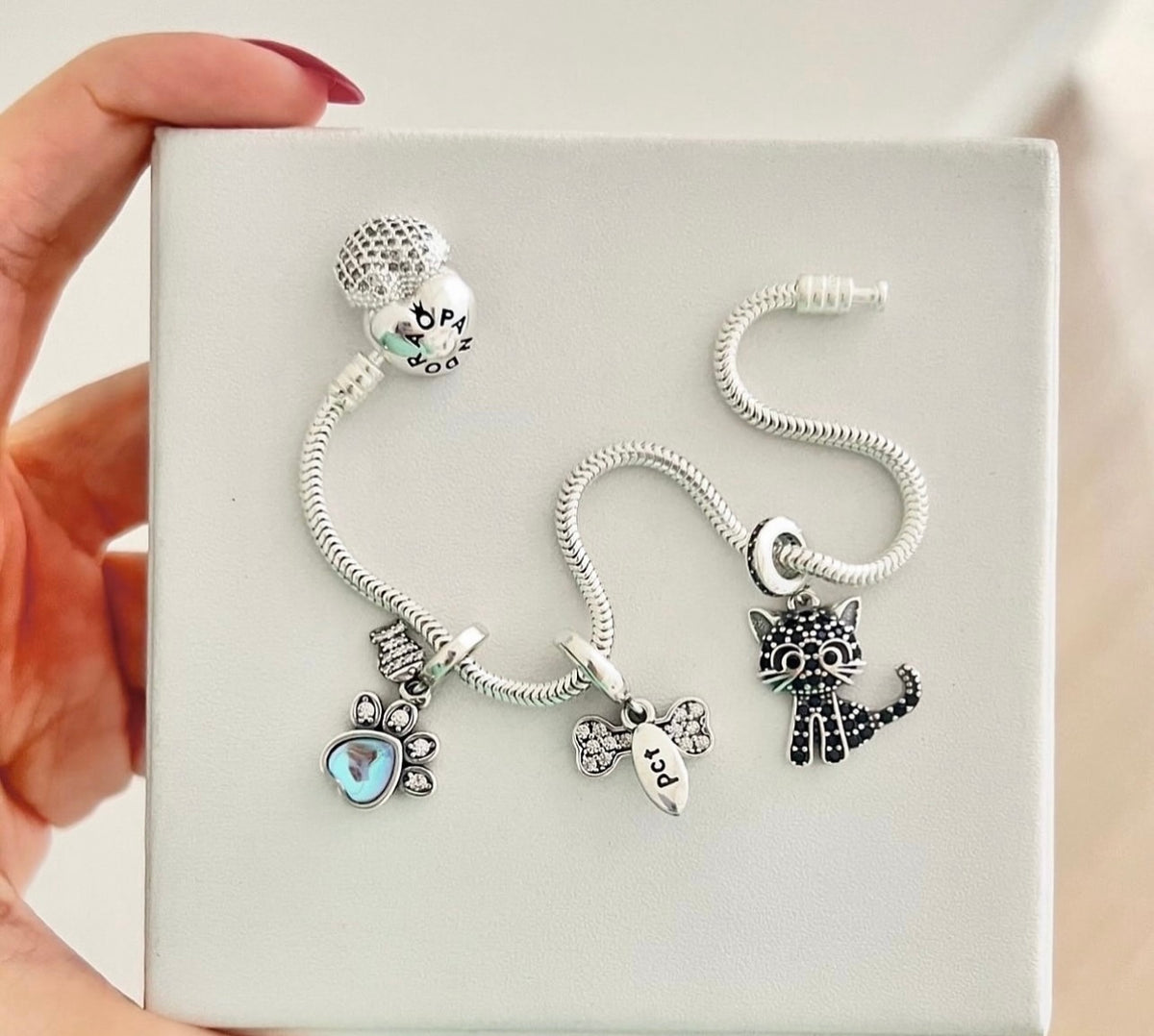 Pulseira Pand + 3 Berloques