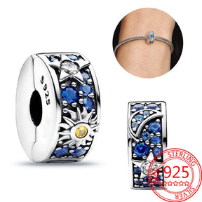 Pulseira Pandora Sol Lua 4 Berloques Brinde