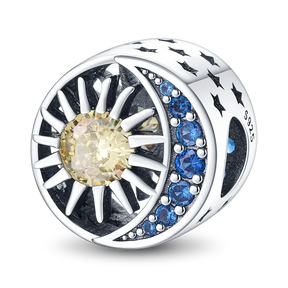 Pulseira Pandora Sol Lua 4 Berloques Brinde