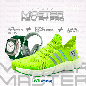 Combo Newfit Advanced 3x1 TÊNIS SNEAKER NEWFIT PRO + IWO SERIES 9 ULTRA + FONE BLUETOOTH ADVANCED PRO | ENVIO IMEDIATO | FRETE GRÁTIS | 12x