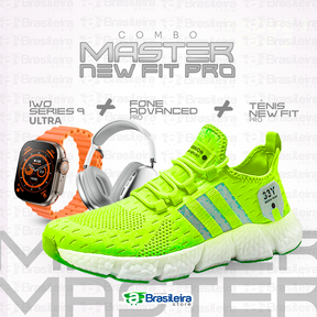 Combo Newfit Advanced 3x1 TÊNIS SNEAKER NEWFIT PRO + IWO SERIES 9 ULTRA + FONE BLUETOOTH ADVANCED PRO | ENVIO IMEDIATO | FRETE GRÁTIS | 12x