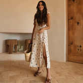 Vestido Midi Bordado Julie